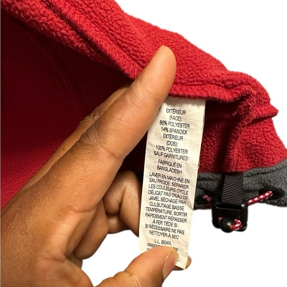 Men's Red and Gray L.L. Bean Jacket - Picture 14 of 16